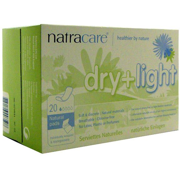 Foto Compresas Dry+Light Incontinencia, 20 ud, Natracare