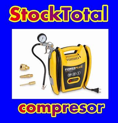 Foto Compresor Portatil 8 Bar 1,5 Hp 1100 W Sin Aceite Powx1705 V