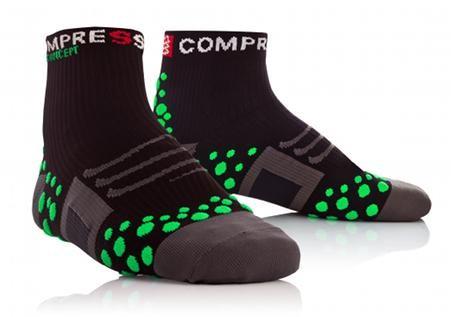 Foto Compressport Pro Racing Sock High Negro/Verde