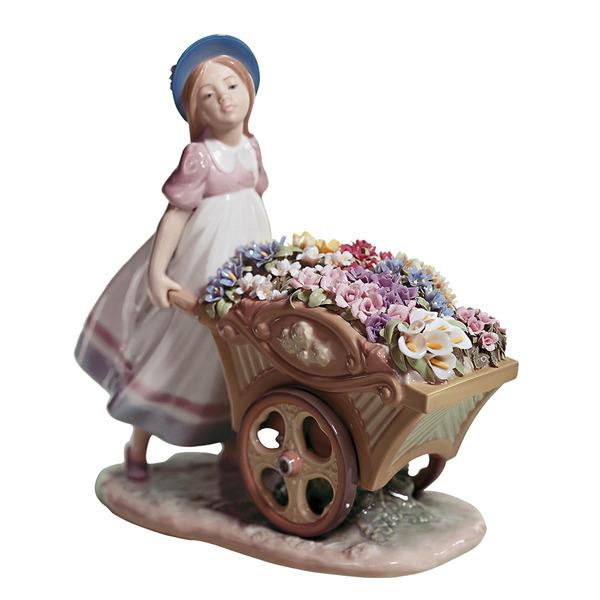 Foto ''Con flores al mercado'' de Lladró