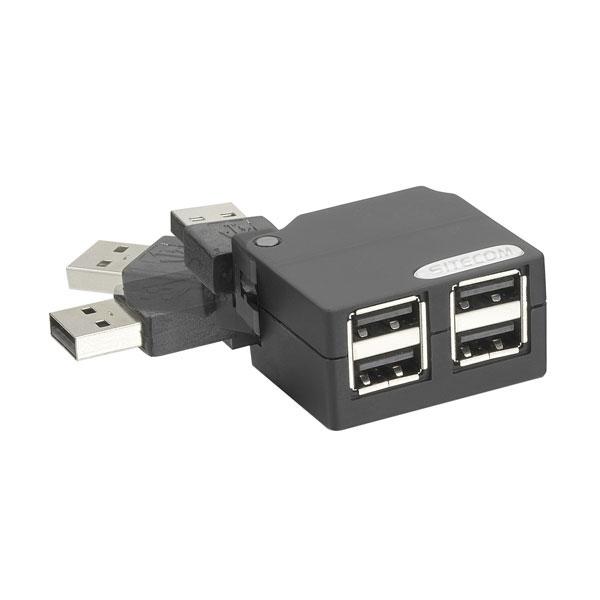 Foto Concentrador portátil Sitecom CN-030 de 4 puertos USB 2.0