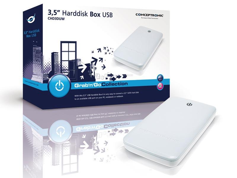 Foto Conceptronic GrabnGO Carcasa 3.5