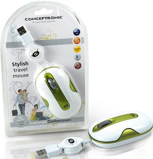 Foto Conceptronic Stylish Travel Mouse Usb Verde