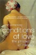 Foto Conditions of love: the philosophy of intimacy (en papel)
