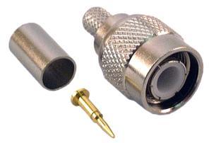 Foto Conector tnc rp macho para crimpar en cable llc 200