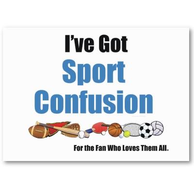 Foto Confusión Superior Del Deporte Tarjeta De Visita