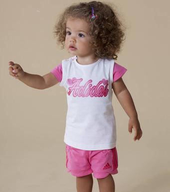 Foto Conjunto 2 piezas niña ADIDAS : Camiseta+ Short