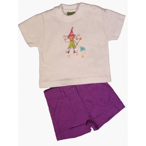 Foto Conjunto bebé camiseta personalizada y pantalón corto