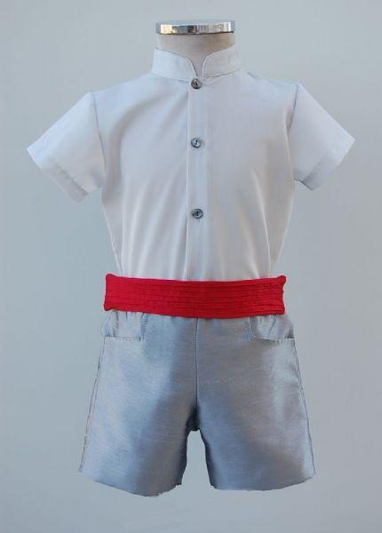 Foto Conjunto camisa, pantalón y fajin de niño