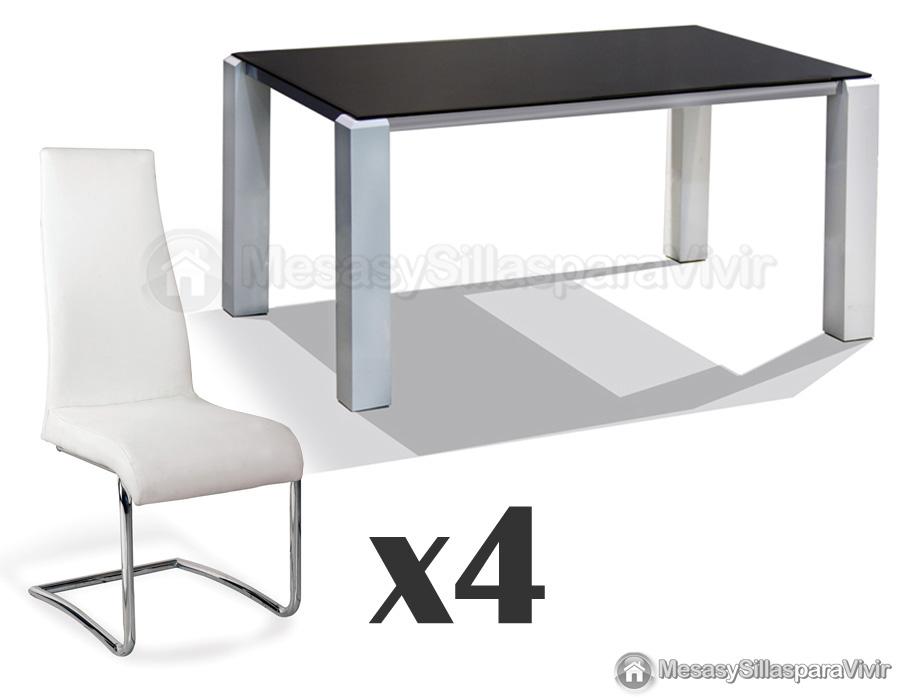 Foto conjunto de comedor de 1 mesa + 6 sillas mod. moscú - seúl