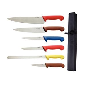 Foto Conjunto de cuchillos codificados por color Hygiplas Conjunto de cuchillos Hygiplas