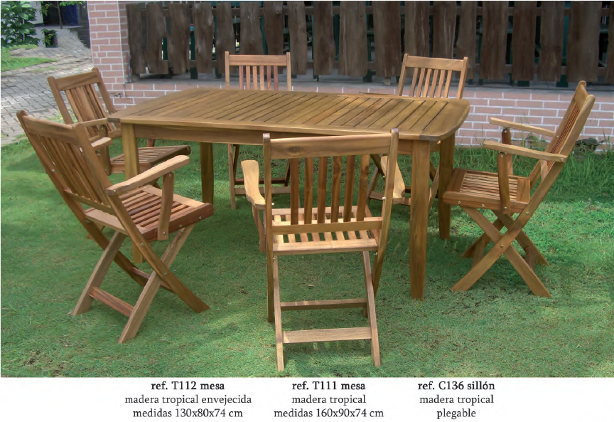 Foto Conjunto de Madera Jardin Vancouver 130