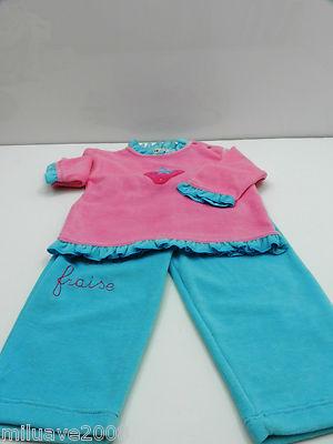 Foto Conjunto Deportivo, Tundosado(terciopelo)t. 18 Meses 81ctms. Color Rosa-turquesa