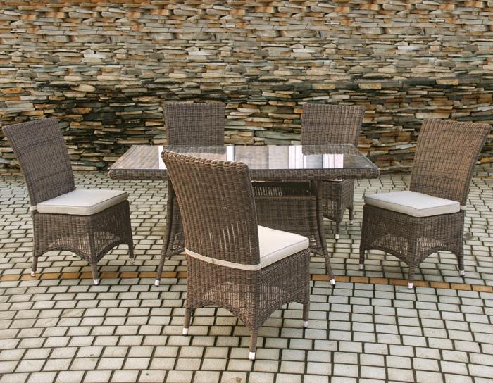 Foto conjunto jardín mesa + 4 sillas mod. pekin