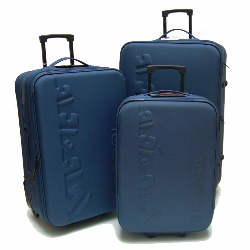 Foto Conjunto maletas trolleys expansibles 72 / 62 / 50 cmts. gabol item azul 104872/62/50 azul