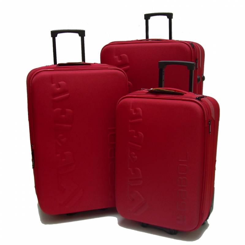 Foto Conjunto maletas trolleys expansibles 72 / 62 / 50 cmts. gabol item rojo 104872/62/50
