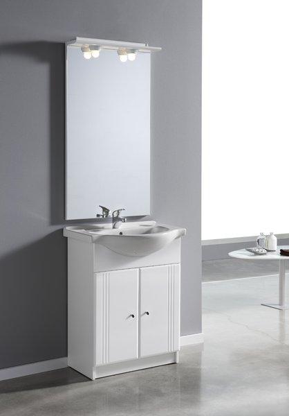 Foto Conjunto Mueble de Baño Basilan 60 cm. Blanco 2 puertas