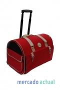 Foto conjunto trolley y bolso rojo