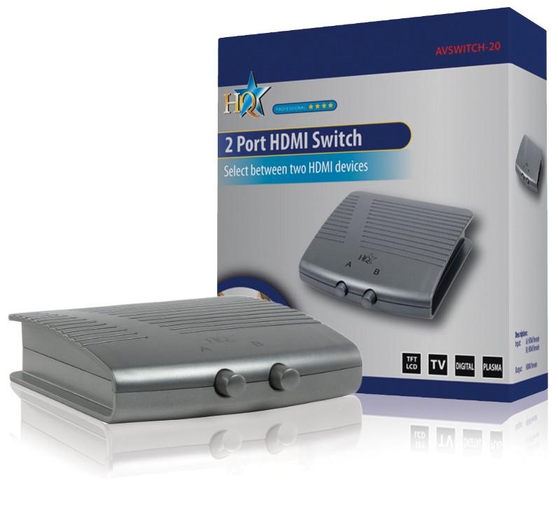 Foto Conmutador hdmi de 2 puertos hq