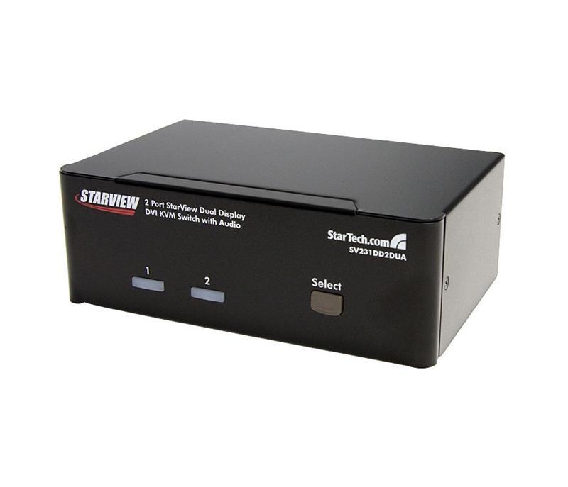 Foto Conmutador KVM Startech DVI Dual USB de 2 Puertos con Audio y Hub USB