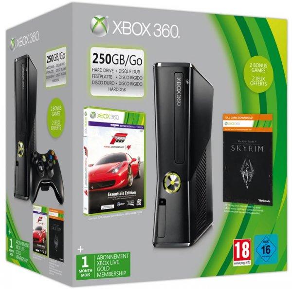 Foto Consola 250gb + Skyrim + Forza 4 + 1 Mes De Xbox Live - Xbox 360