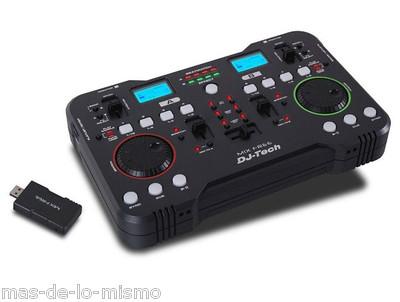 Foto Consola De Mezclas Portatil Wireless Rf Controlador Usb-scratch Dj-tech Mix-free