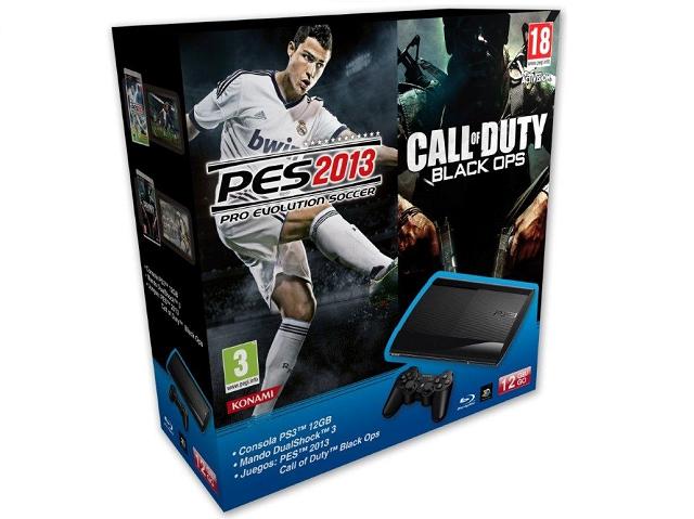 Foto Consola Ps3 Slim 12gb + Pes 2013 + Cod: Black Ops