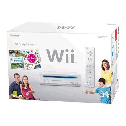 Foto Consola wii + juego wii party + wii sports + accesorio wii plus + nunchuck