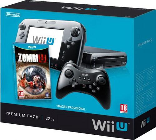 Foto Consola Wii U Negra 32GB Premium + Zombi U
