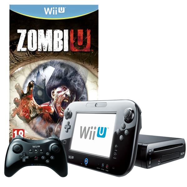 Foto Consola Wii U negra de 32 GB + Mando Pro + Zombi U