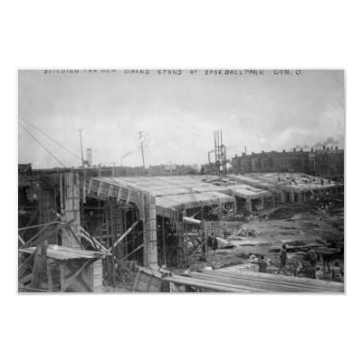 Foto Construcción del campo de Crosley, rojos de Cincin Posters