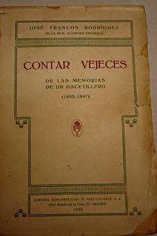 Foto Contar vejeces. De las memorias de un gacetillero (1893-1897)