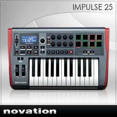 Foto Controlador Teclado Novation Impulse 25 Midi Usb Controller Keyboard 15 Teclas