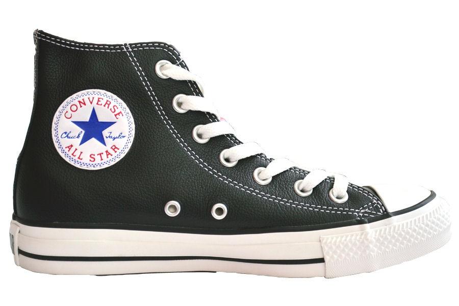 Foto Converse Chuck Taylor All Star Hi-Zapatos de cuero negro