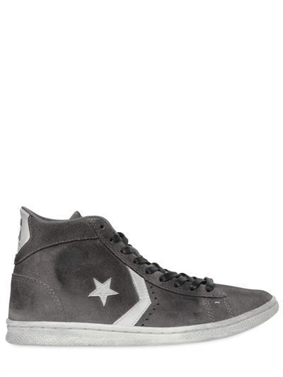 Foto converse tenis mid de piel pro y gamuza