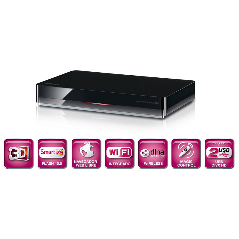 Foto CONVERSOR SMART TV LG SMARTBOX SMARTY SP820 WIFI WEB SMARTV MAGIC USB