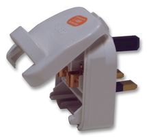 Foto convertor plug, schuko-uk, wht, 3a; SCP.WHITE.3A