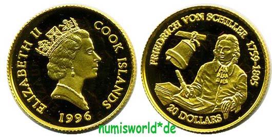 Foto Cook-Inseln 20 Dollars 1996