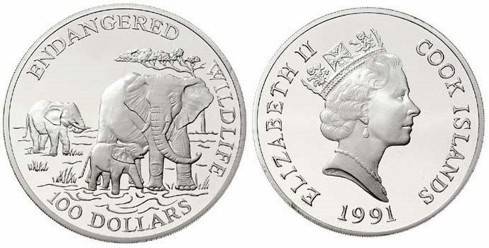 Foto Cook Island 100 Dollar 1991