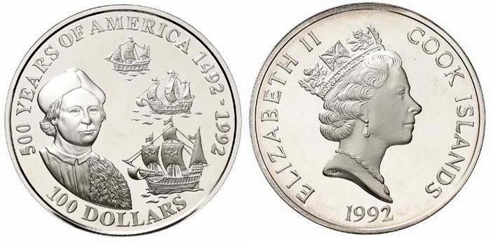Foto Cook Island 100 Dollar 1992