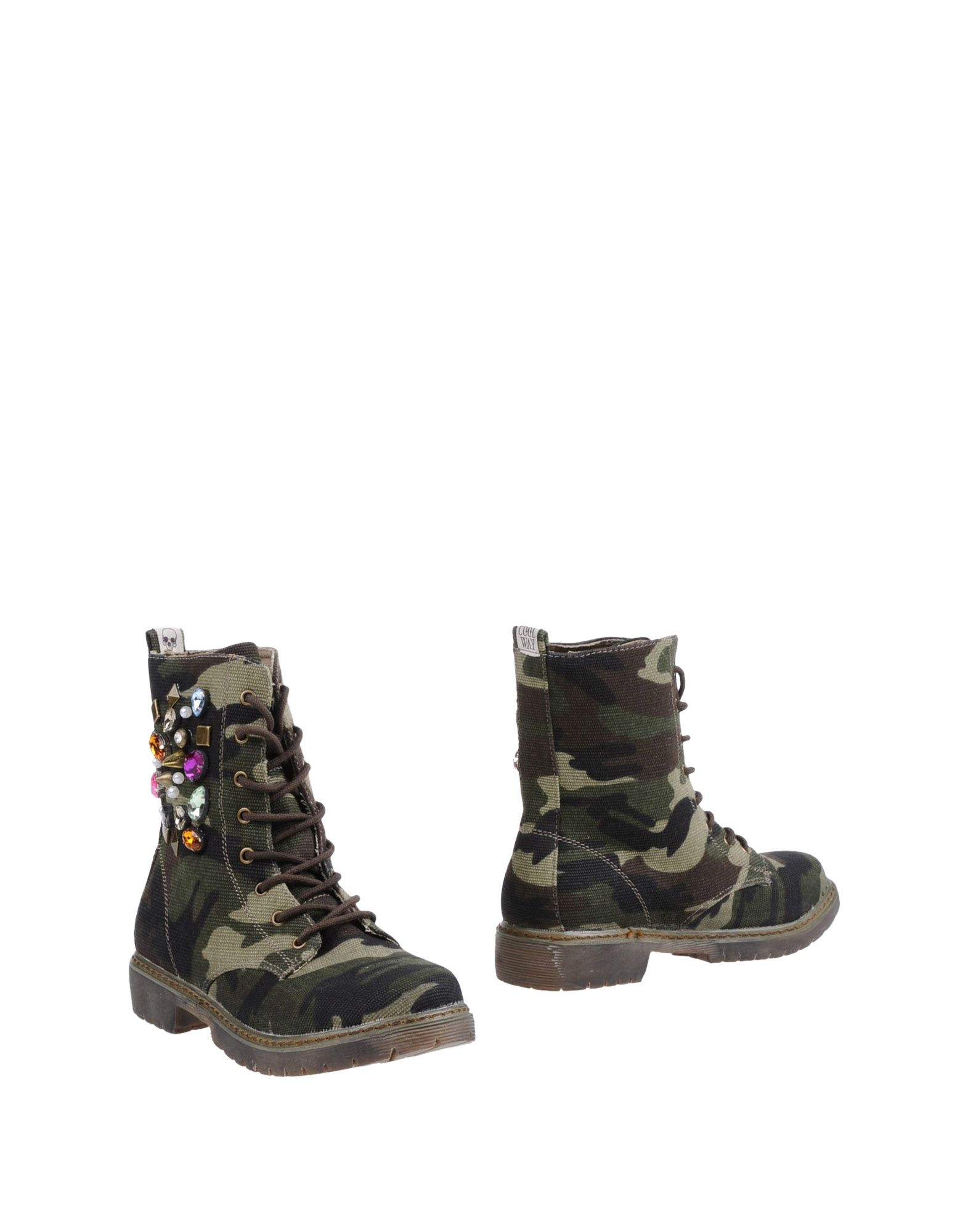 Foto Coolway Botines De CañA Alta Mujer Verde militar