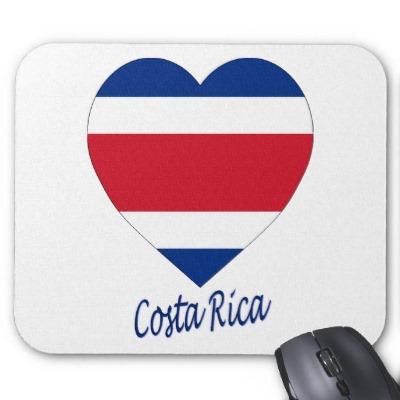 Foto Corazón (civil) de la bandera de Costa Rica Alfombrillas De Ratones