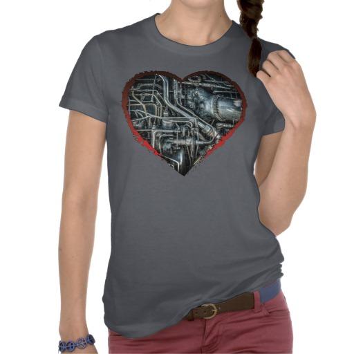 Foto Corazón de Steampunk Camisetas