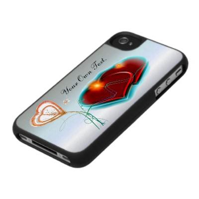 Foto Corazones duales del el día de San Valentín Iphone 4 Protector