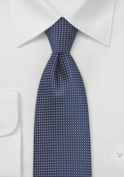 Foto Corbata cuadrícula azul metálico