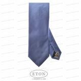 Foto Corbata de hombre ETON de vestir de color azul cristal con rayas finas tejidas