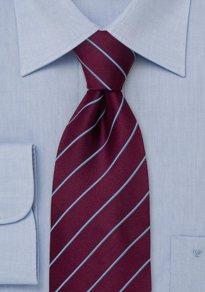 Foto Corbata para la oficina rojo vino y celeste
