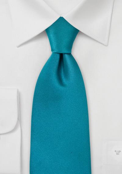 Foto Corbata unicolor azul petróleo