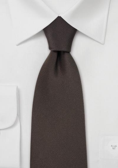 Foto Corbata unicolor XXL marrón