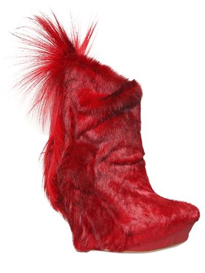 Foto cori amenta botas wedge de piel antelope 140mm